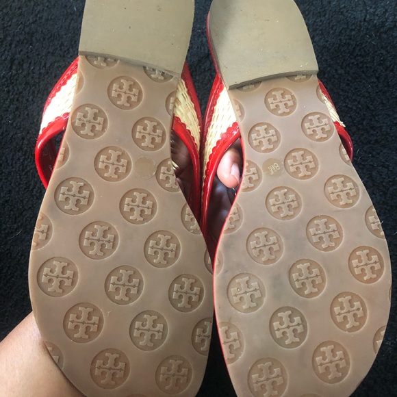 Tory Burch Isabel Straw Sandals - Picture 5 of 5